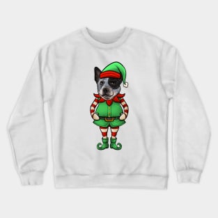 Australian Cattle Dog Christmas Elf Crewneck Sweatshirt